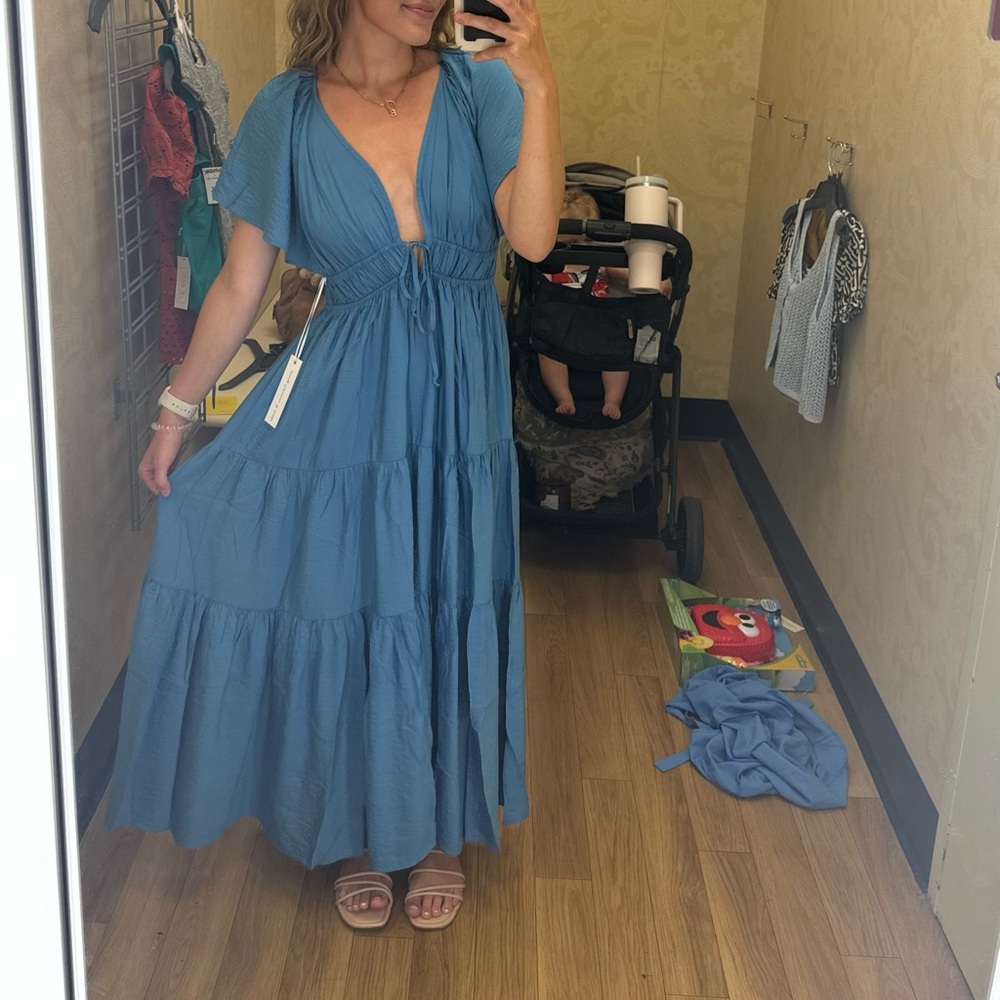Blue dress